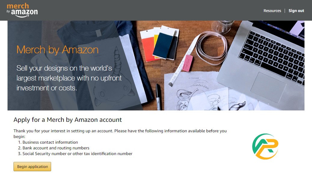 Hướng dẫn đăng ký merch amazon