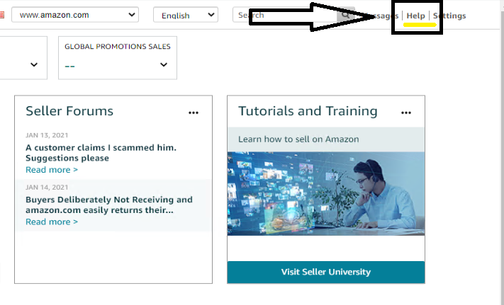 Bộ phận hỗ trợ amazon