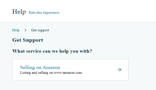 Bộ phận hỗ trợ amazon