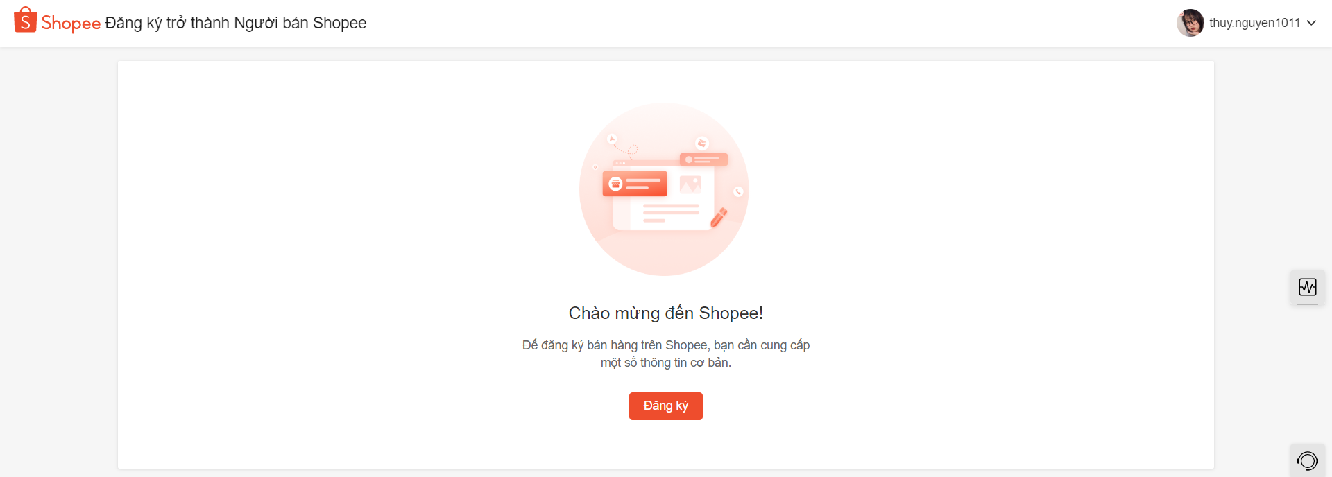 Đăng ký bán hàng Shopee