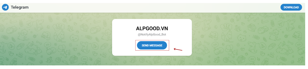 Hướng dẫn kết nối chatbot APGShop trên Telegram