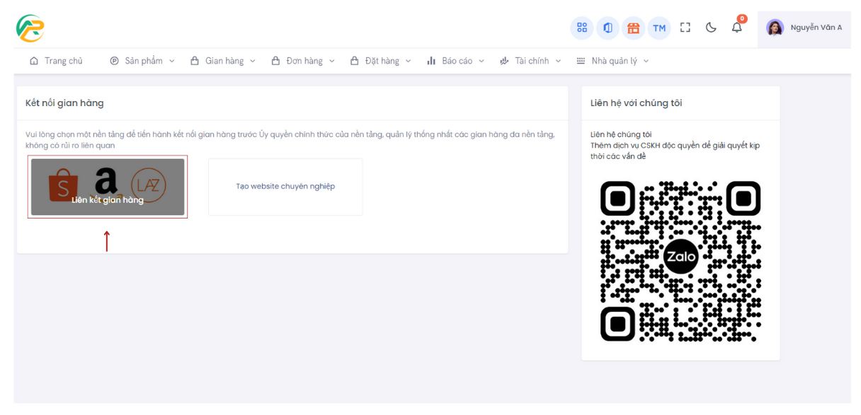 hướng dẫn kết nối gian hàng Amazon với hệ thống APG Seller