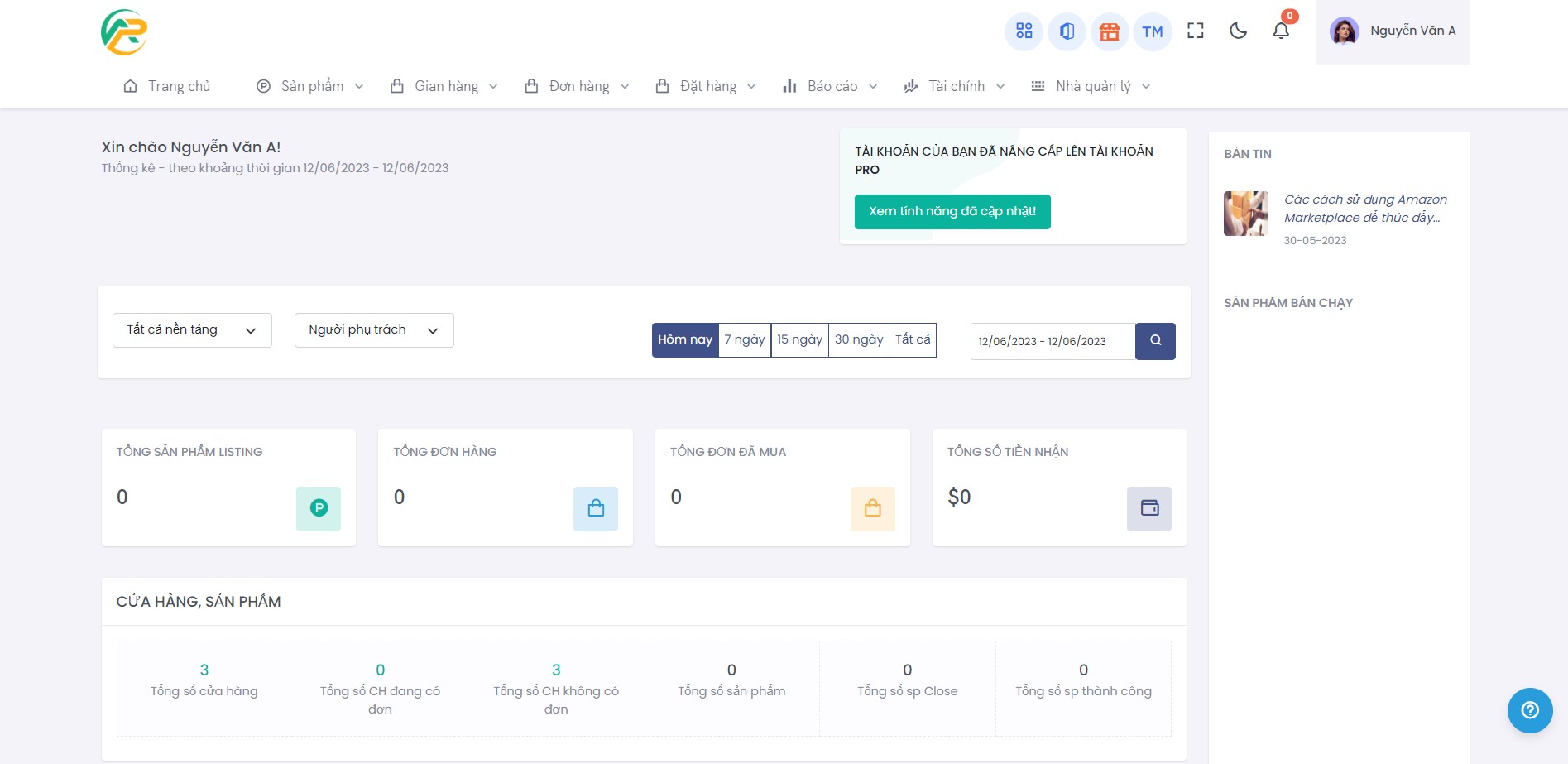 Hướng dẫn tạo tài khoản trong APG Seller