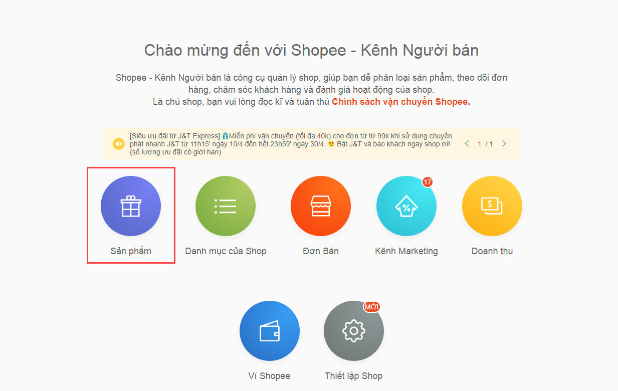 Cách đăng bán hàng trên shopee