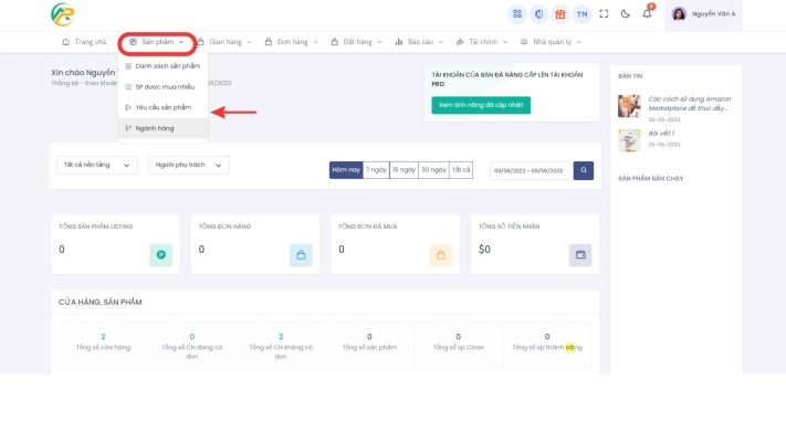 Hướng dẫn thêm yêu cầu sản phẩm trong quản lý yêu cầu sản phẩm trong APG Seller